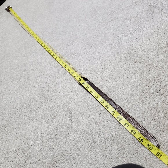 UNBRANDED Genuine Leather Stretch Woven Cord Belt Braided Tan Brown Unisex 42 - Picture 7 of 8